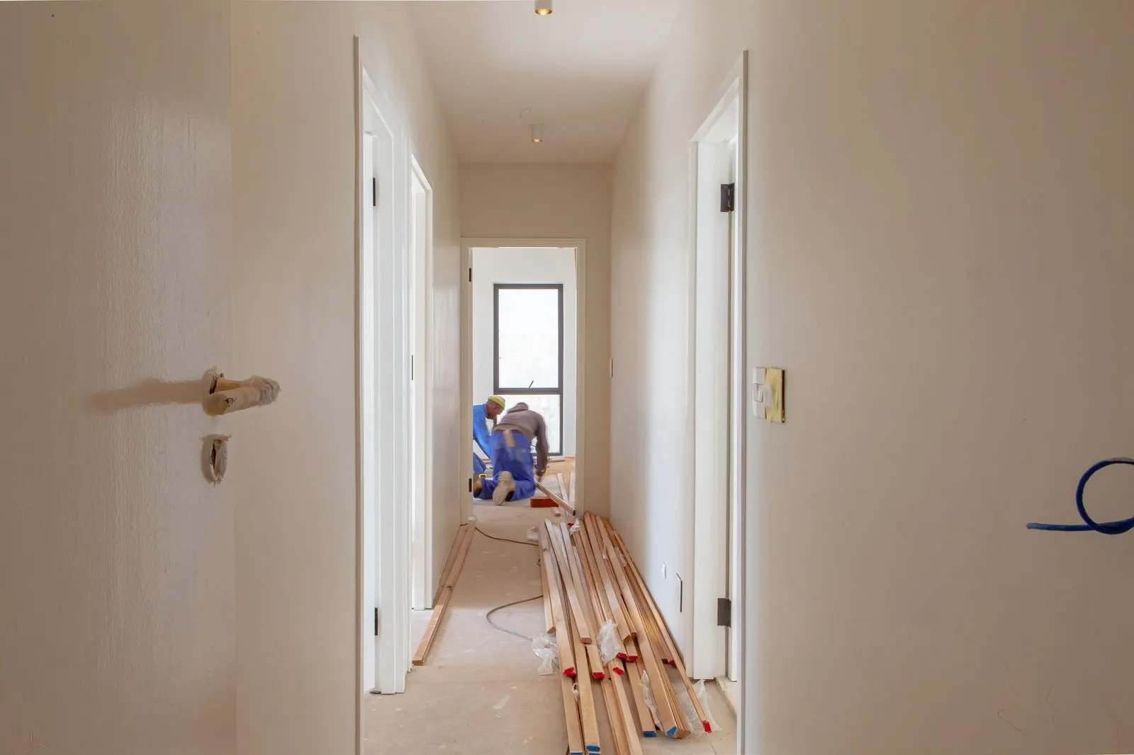 Renovation contractor on a job site