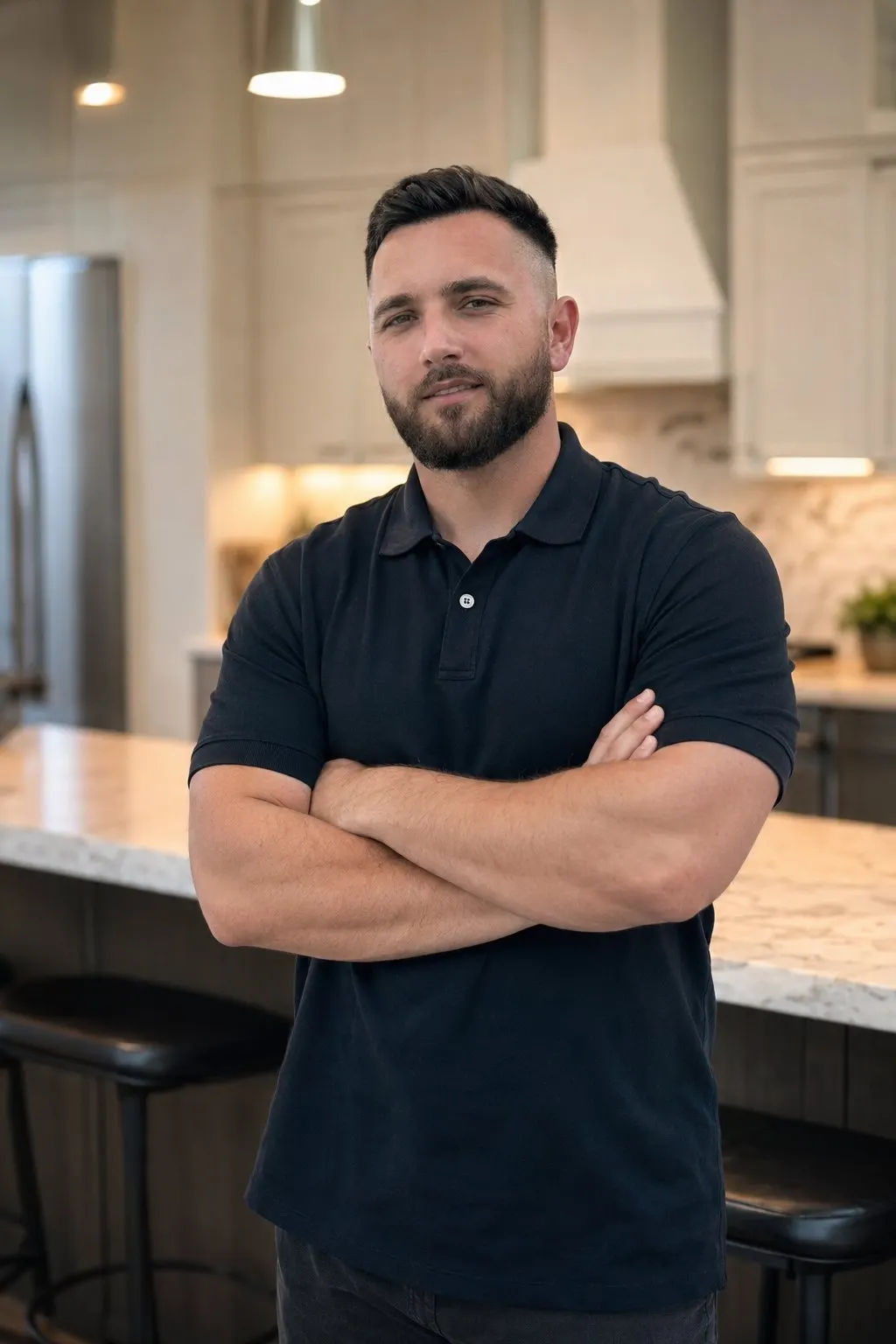 Ed, owner of Ed's Renovation, on a job site in the Sarasota area